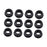 Crofta 12Pcs Rear Camber Bushing Spare Parts Lower Control for Honda ES Skunk2 Black