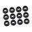 Crofta 12Pcs Rear Camber Bushing Spare Parts Lower Control for Honda ES Skunk2 Black