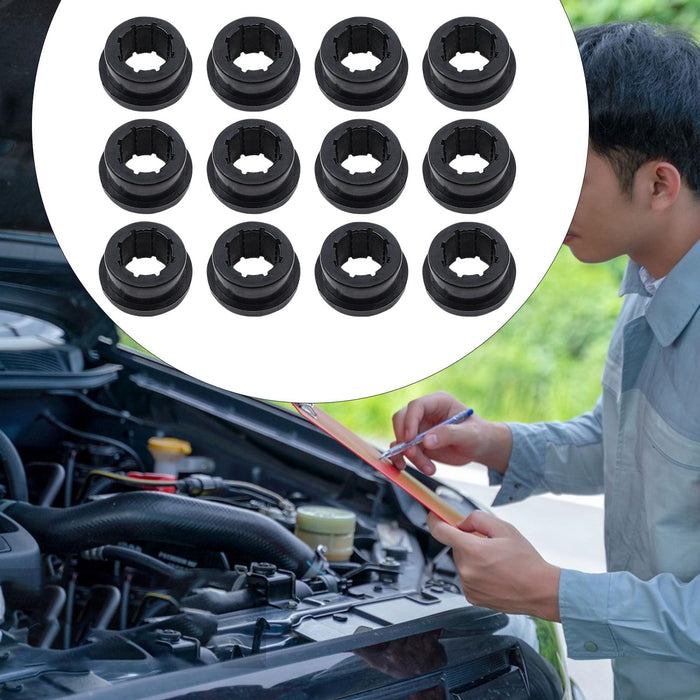 Crofta 12Pcs Rear Camber Bushing Spare Parts Lower Control for Honda ES Skunk2 Black