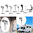 Crofta Shower Head Easy Installation Trailer Shower Head for Washroom RV Hotel Style A