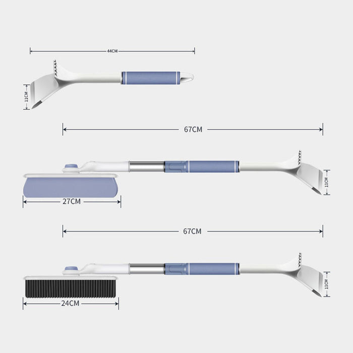 Crofta Car Windshield Ice Scraper Snow Brush Winter Car Accessories Window Squeegee Style A