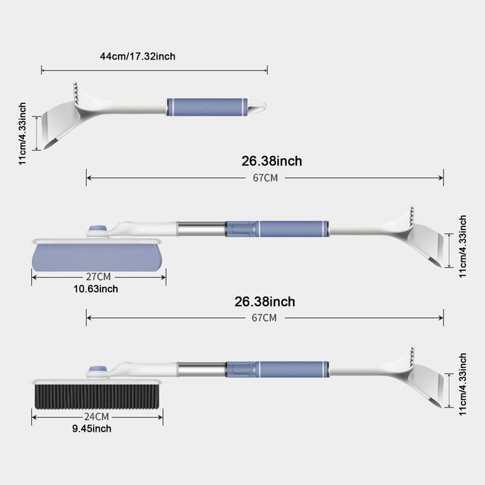 Crofta Car Windshield Ice Scraper Snow Brush Winter Car Accessories Window Squeegee Style D