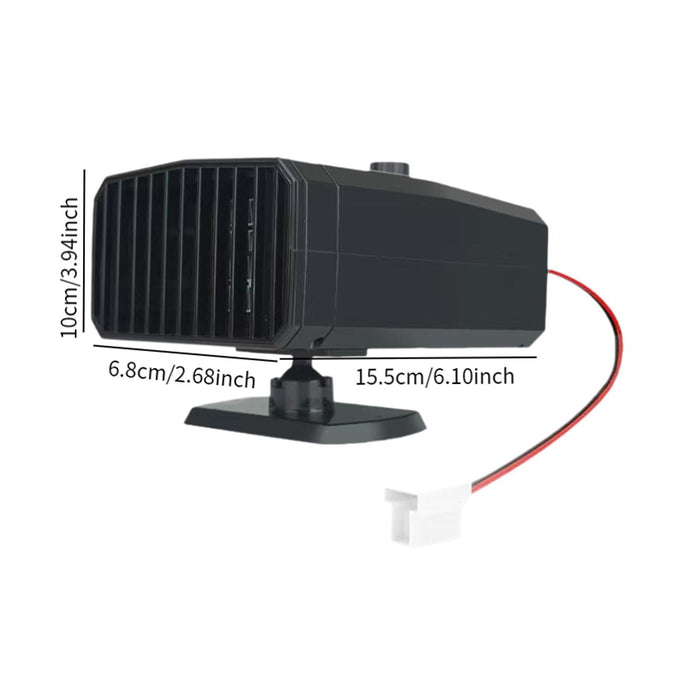 Crofta Electric Car Heater 360Â° Rotatable 48V 60V 72V Windshield Defroster Demister Cable Head