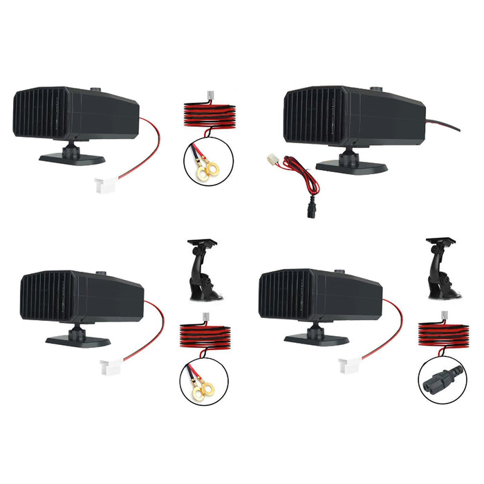 Crofta Electric Car Heater 360Â° Rotatable 48V 60V 72V Windshield Defroster Demister Cable Head