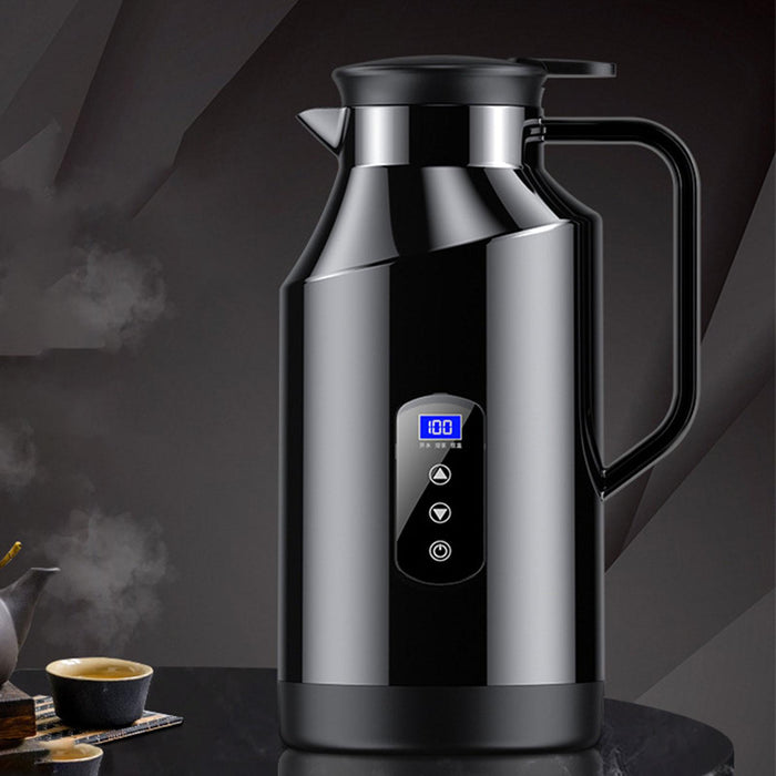 Crofta 12V 24V Car Kettle Electric Boiler Vehicle Travel Kettle for Tea Coffee 1500ml