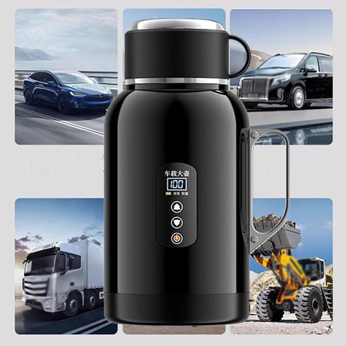 Crofta 1400ml Car Electric Kettle 12V 24V Car Heated Mug for Drivers Versatile Without Base