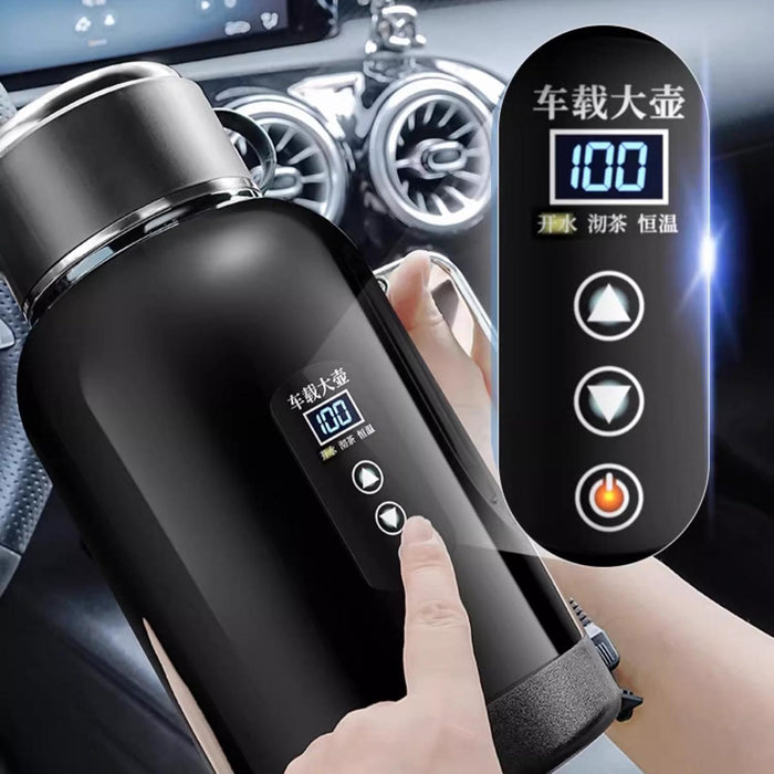 Crofta 1400ml Car Electric Kettle 12V 24V Car Heated Mug for Drivers Versatile Without Base