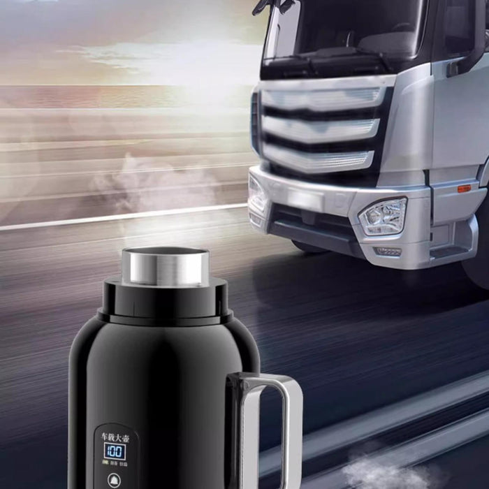 Crofta 1400ml Car Electric Kettle 12V 24V Car Heated Mug for Drivers Versatile Without Base