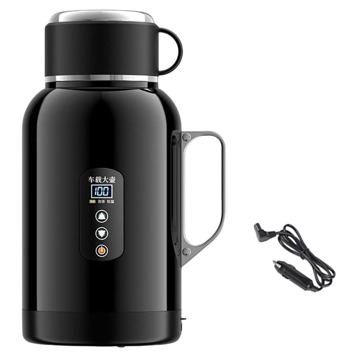 Crofta 1400ml Car Electric Kettle 12V 24V Car Heated Mug for Drivers Versatile Without Base