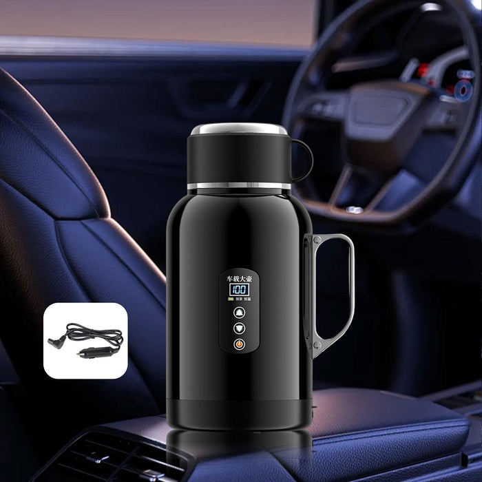 Crofta 1400ml Car Electric Kettle 12V 24V Car Heated Mug for Drivers Versatile Without Base