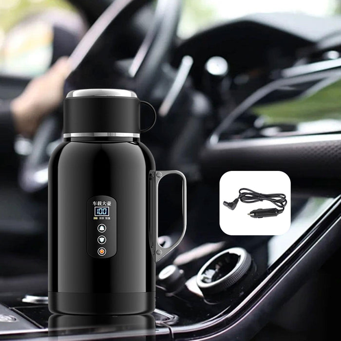 Crofta 1400ml Car Electric Kettle 12V 24V Car Heated Mug for Drivers Versatile Without Base