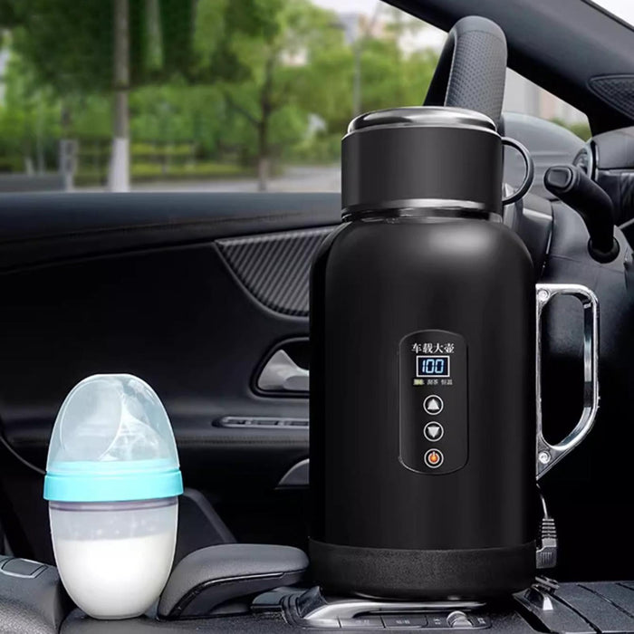 Crofta 1400ml Car Electric Kettle 12V 24V Car Heated Mug for Drivers Versatile Without Base