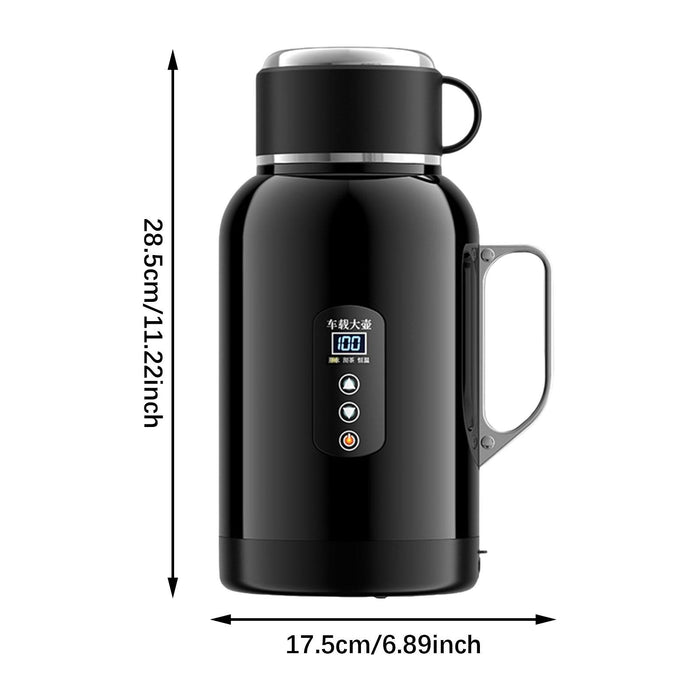 Crofta 1400ml Car Electric Kettle 12V 24V Car Heated Mug for Drivers Versatile With Base