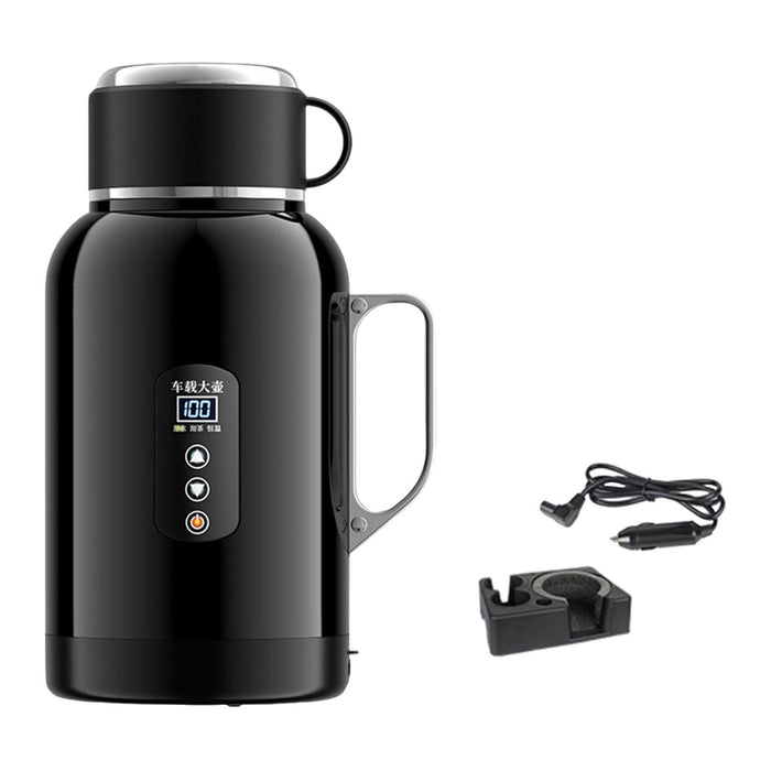 Crofta 1400ml Car Electric Kettle 12V 24V Car Heated Mug for Drivers Versatile With Base