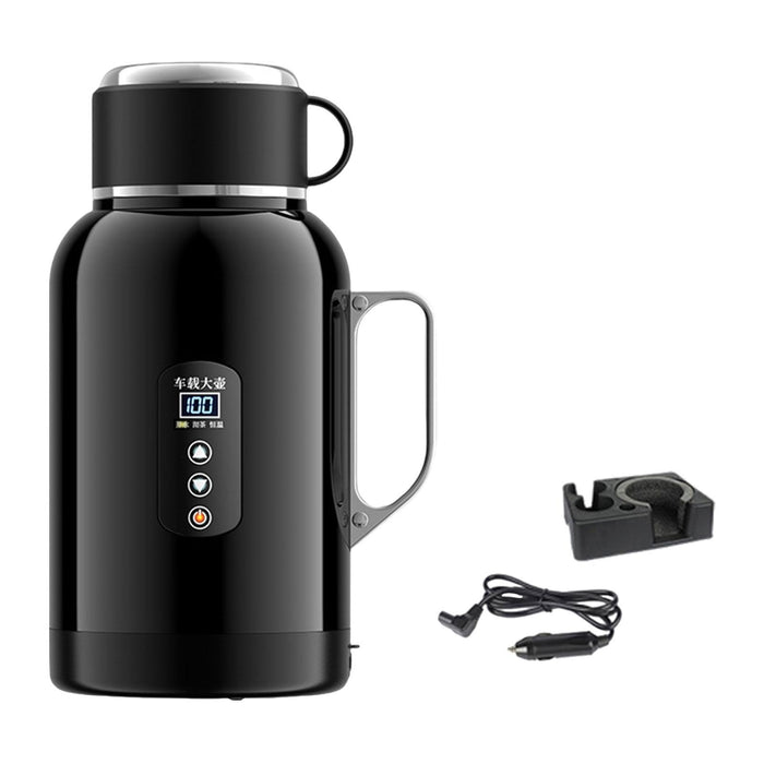 Crofta 1400ml Car Electric Kettle 12V 24V Car Heated Mug for Drivers Versatile With Base