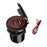 Crofta Dual USB Car Charger Socket 12-24V USB Outlet for Car Marine Motorcycle Red Light