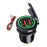 Crofta Dual USB Car Charger Socket 12-24V USB Outlet for Car Marine Motorcycle Green Light