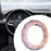 Crofta 15" Soft Plush Car Steering Wheel Cover Lightweight Easily Install Accessory Pink