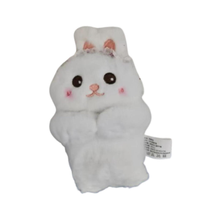 Crofta Wiper Shift Handle Cartoon Animal Plush Doll Cute Multipurpose Length 15.5cm Rabbit