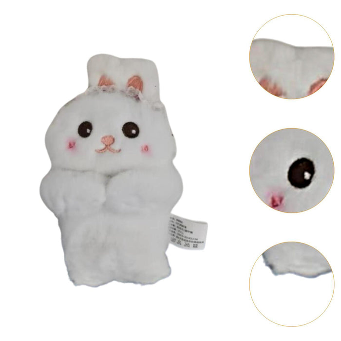 Crofta Wiper Shift Handle Cartoon Animal Plush Doll Cute Multipurpose Length 15.5cm Rabbit