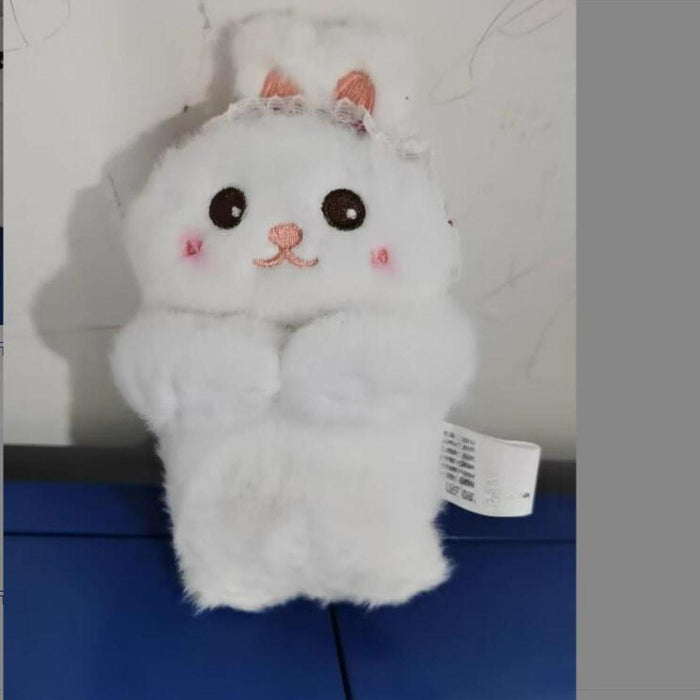 Crofta Wiper Shift Handle Cartoon Animal Plush Doll Cute Multipurpose Length 15.5cm Rabbit