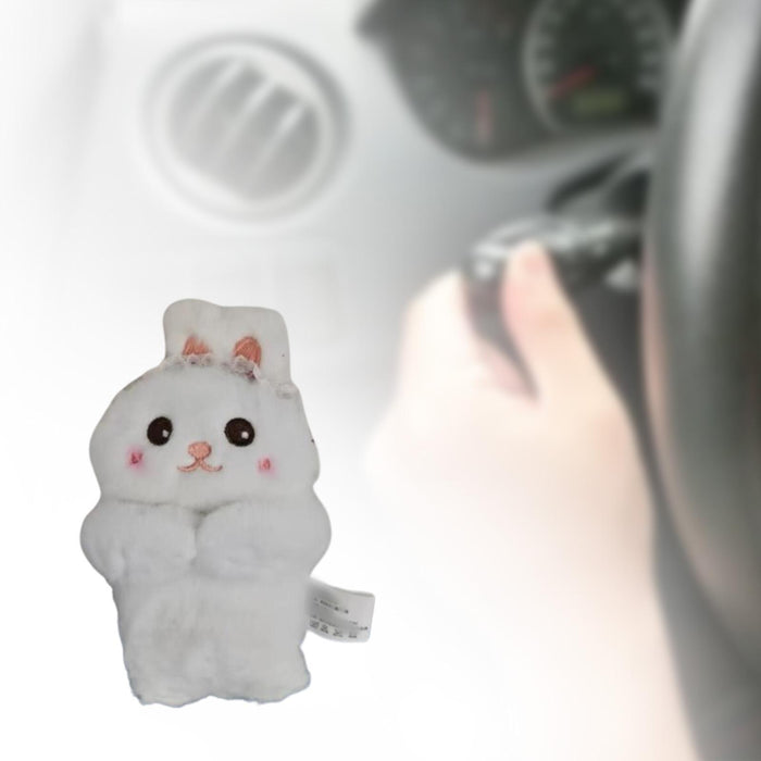 Crofta Wiper Shift Handle Cartoon Animal Plush Doll Cute Multipurpose Length 15.5cm Rabbit