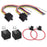 2Pcs Car 5 Pins 30/40A 12V Spdt Relays Kit Spare Parts Relay Harness Sockets