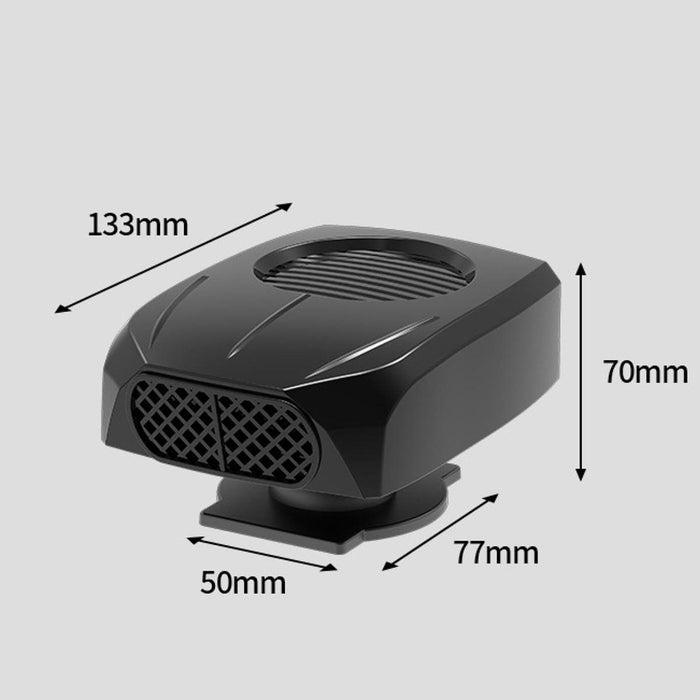 2 in 1 Vehicle Car Heater Fan 12V/24V Space Saving Portable 360° Rotary Base