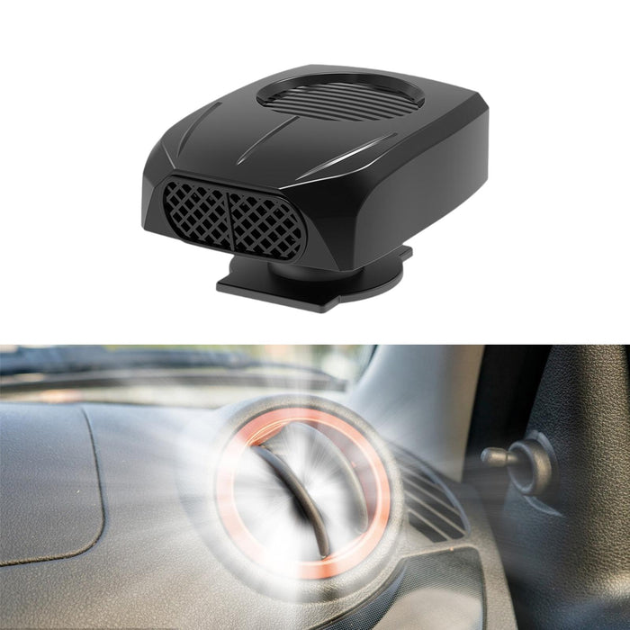 2 in 1 Vehicle Car Heater Fan 12V/24V Space Saving Portable 360° Rotary Base