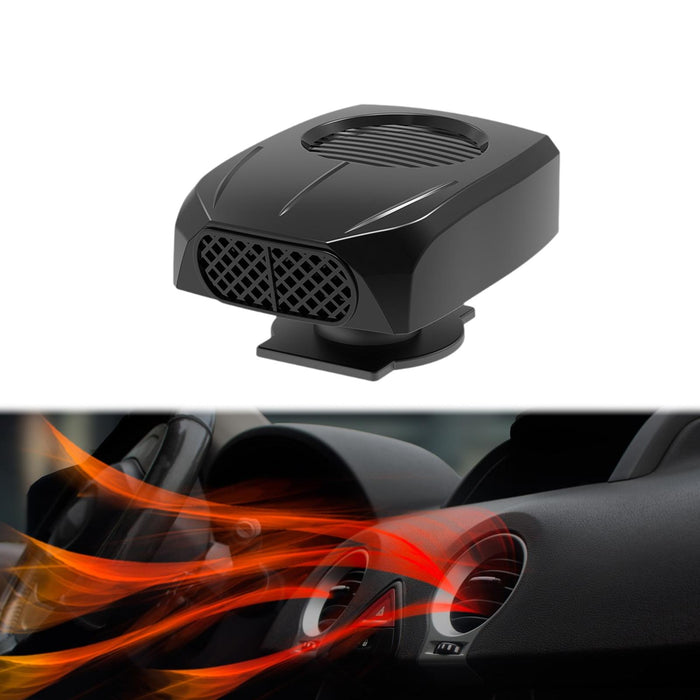 2 in 1 Vehicle Car Heater Fan 12V/24V Space Saving Portable 360° Rotary Base