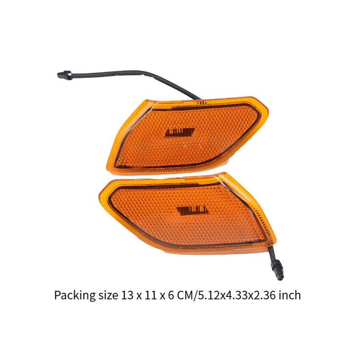 Crofta 2 Pieces Front Side Marker Lamps Accessory 68302119Ab for Wrangler