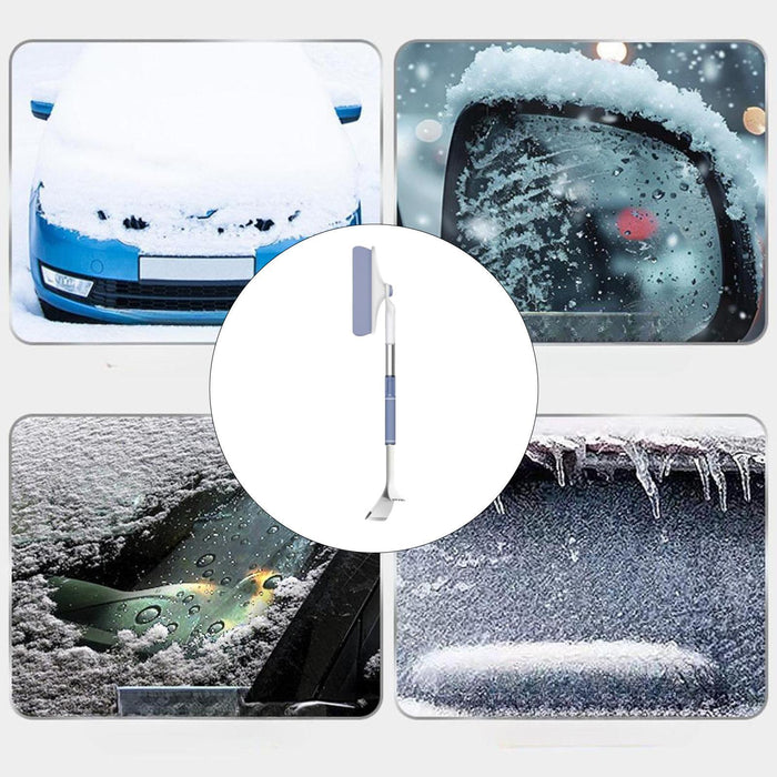 Crofta Generic Snow Scraper Emergency Snow Shovel for Cars Trucks Multipurpose Blue Sponge