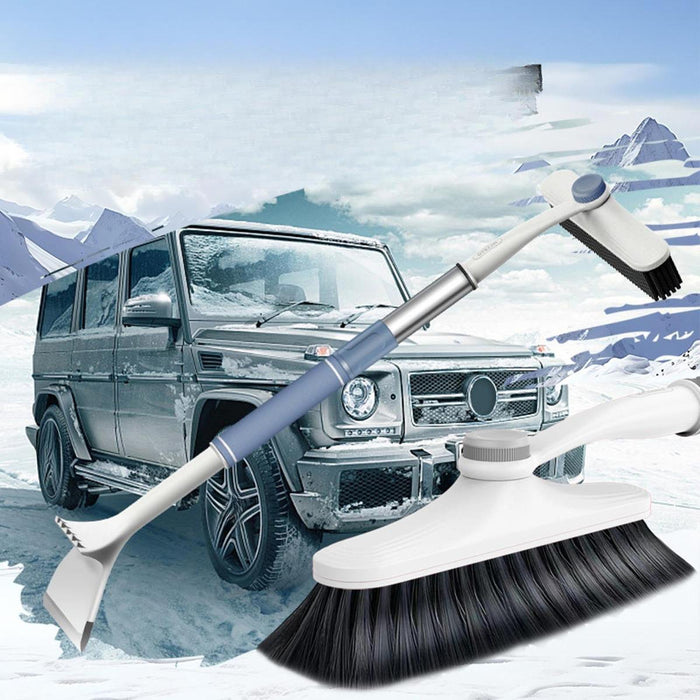 Crofta Generic Snow Scraper Emergency Snow Shovel for Cars Trucks Multipurpose Gray Snow Brush