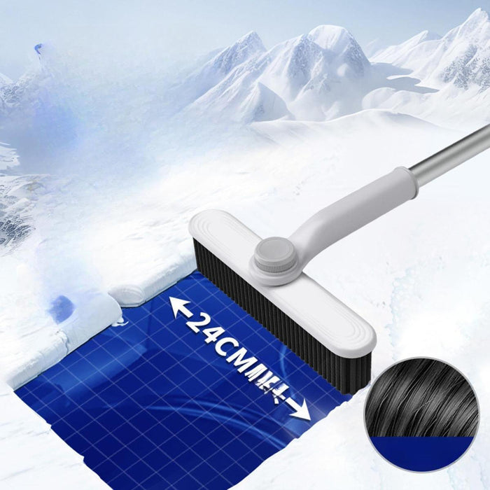 Crofta Generic Snow Scraper Emergency Snow Shovel for Cars Trucks Multipurpose Gray Snow Brush