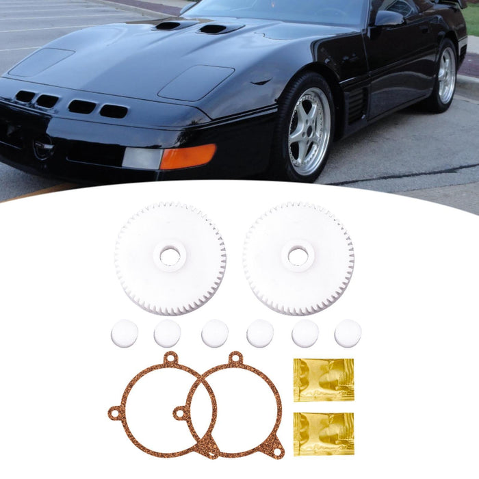 Crofta Headlight Motor Repair Gear Kit Directly Replace for Chevrolet Corvette