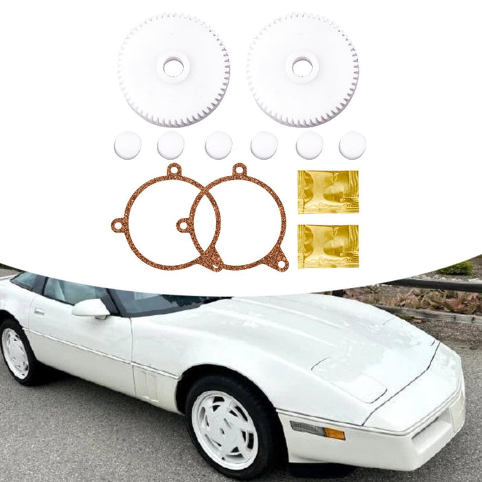 Crofta Headlight Motor Repair Gear Kit Directly Replace for Chevrolet Corvette