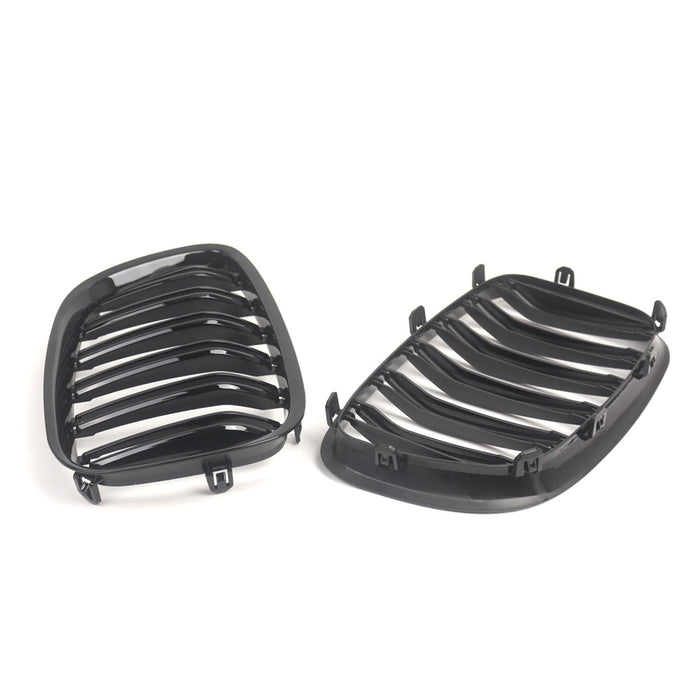 2Pcs Front Kidney Grill Grille 51137200169, 51137200170 Premium for BMW