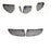 2x 1718800585 Spare Parts Sturdy Car Hood Vent Grille for Mercedes Benz