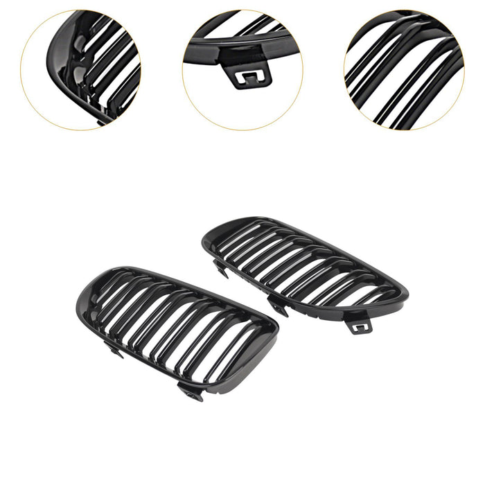 2Pcs Car Front Grilles Professional Sturdy Replace for BMW E93 3