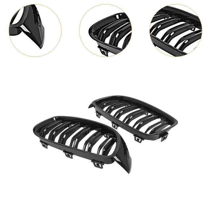 2Pcs Front Kidney Grille Grill 51137294813 Replacement for BMW F83 M4