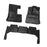 3 Pieces Row Full Set Car Mats Black Full Cover for Toyota Land Cruiser