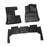 3 Pieces Row Full Set Car Mats Black Full Cover for Toyota Land Cruiser