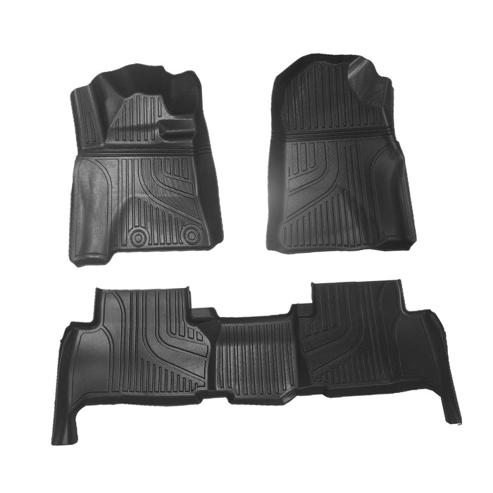 3x Car Floor Mats Spare Floor Liners for Toyota Land Cruiser LC300 2015