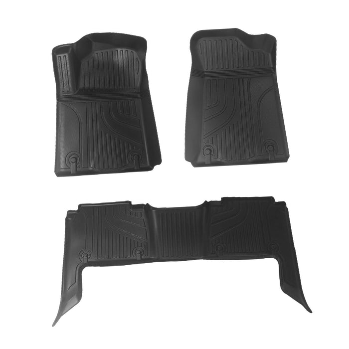 3 Pieces Floor Liners Mats for Nissan Patrol 2019 Accessories Anti Slip