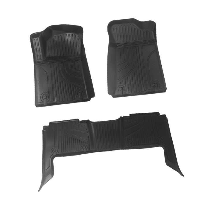 3 Pieces Floor Liners Mats for Nissan Patrol 2019 Accessories Anti Slip