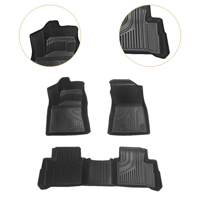 3Pcs Car Floor Mats Full Coverage for Dongfeng Nissan Easy Installation