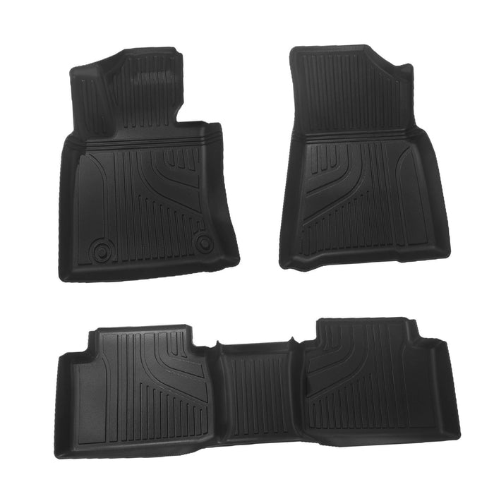 3 Pieces Car Floor Mat Liner Kit Black 1ST and 2ND for Toyota Camry 8TH