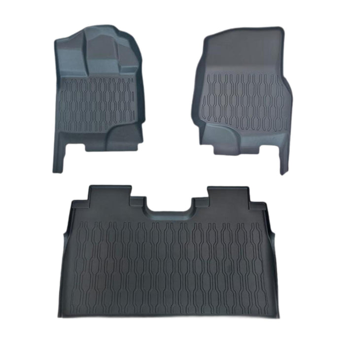 3Pcs Floor Liners Mats for Ford F-150 2015-2022 Anti Slip Replace Parts