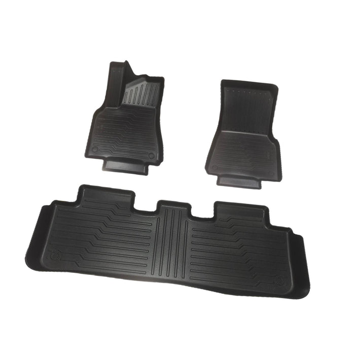 3Pcs Floor Liners Mats Front and Rear for Tesla Model Y 2019-2024