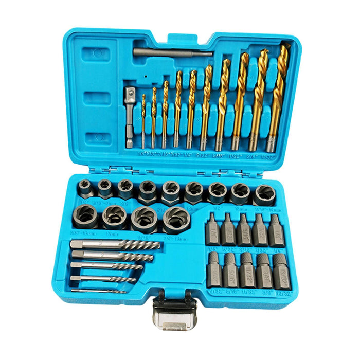 40 Pieces Damaged Screw Extractor Set Compact Easy Out Bolt Extractor Set